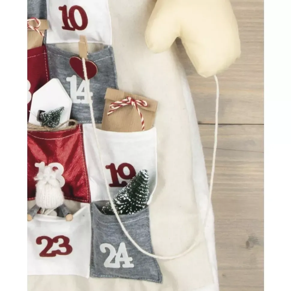 Calendario de adviento para colgar Santa Rayher