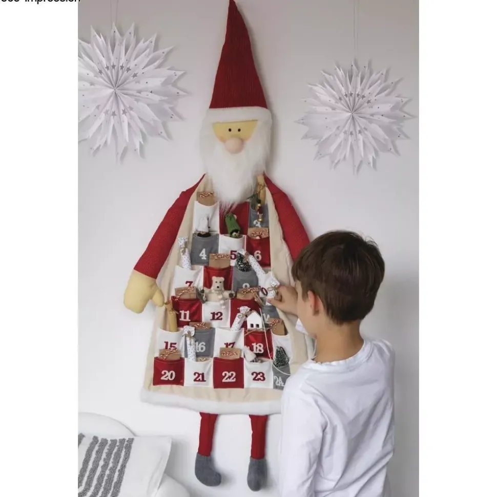 Calendario de adviento para colgar Santa Rayher