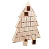 Calendario de Adviento árbol de Navidad madera 24 cajones Artemio