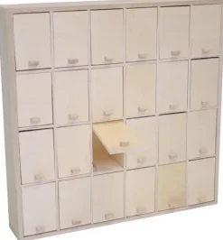 Calendario de Adviento Rectangular 24 Puertas Artemio