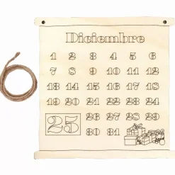 Calendario Diciembre de Madera Artis Decor