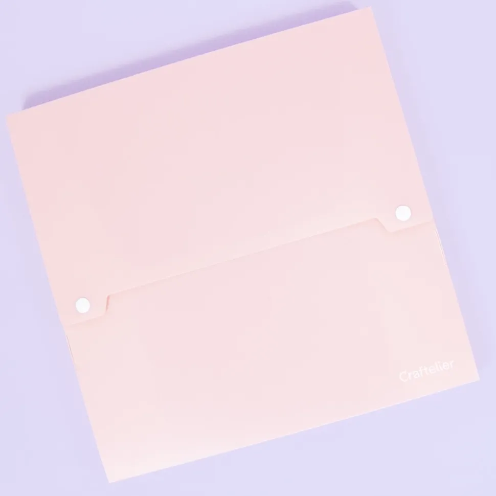 Carpeta con Profundidad para Papeles Rosa Craftelier 30x30cm