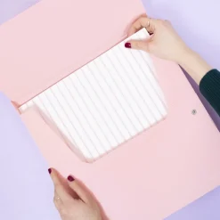 Carpeta con Profundidad para Papeles Rosa Craftelier 30x30cm