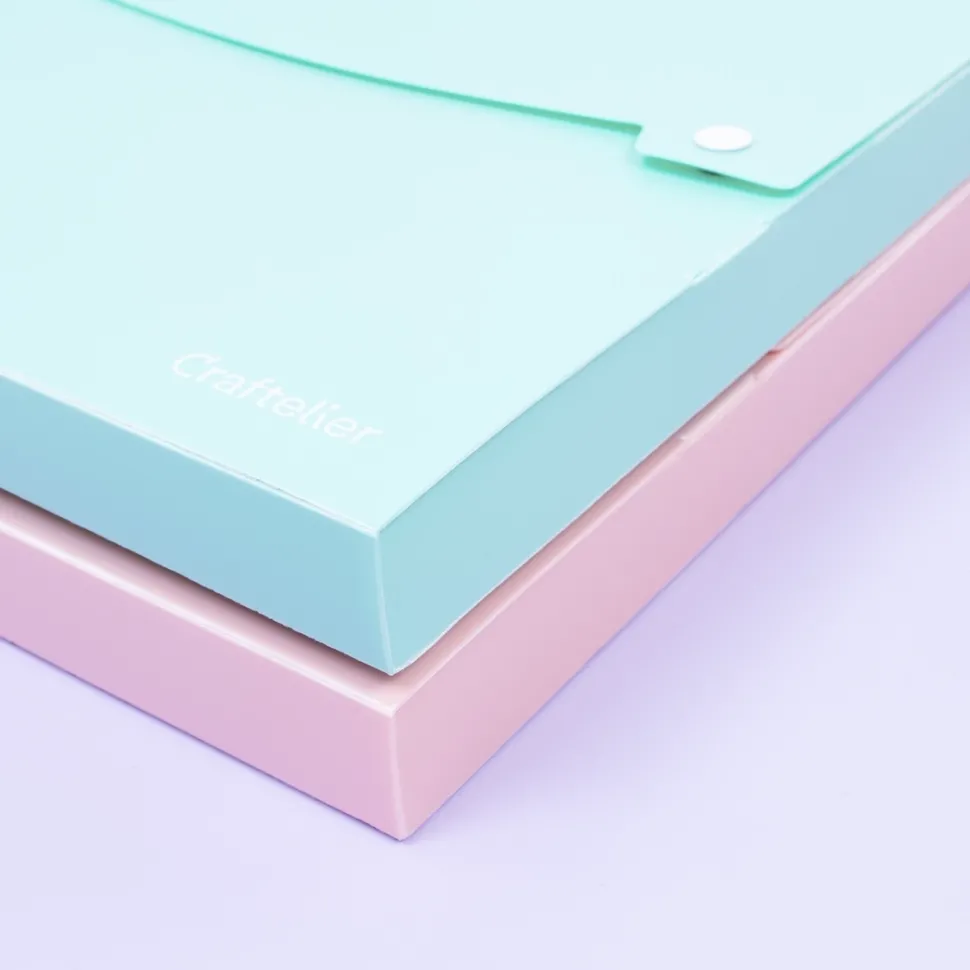 Carpeta con Profundidad para Papeles Rosa Craftelier 30x30cm