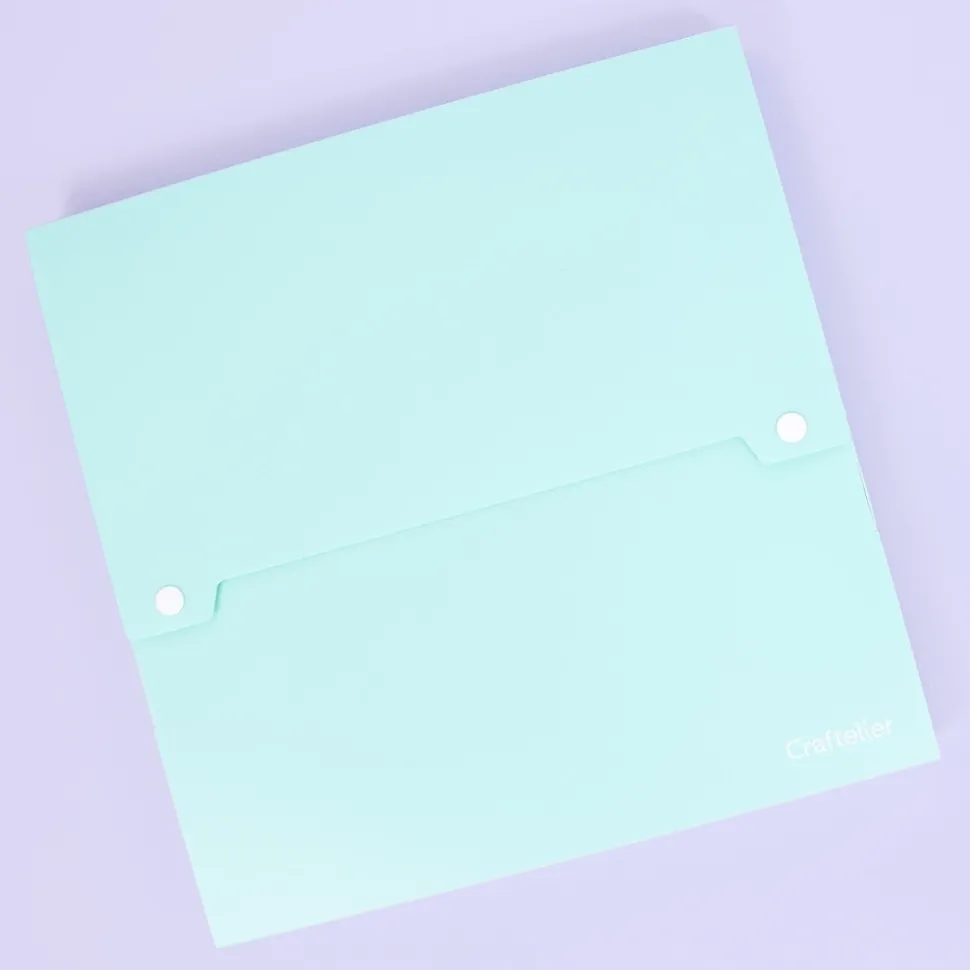 Carpeta con Profundidad para Papeles Turquesa Craftelier 30x30cm