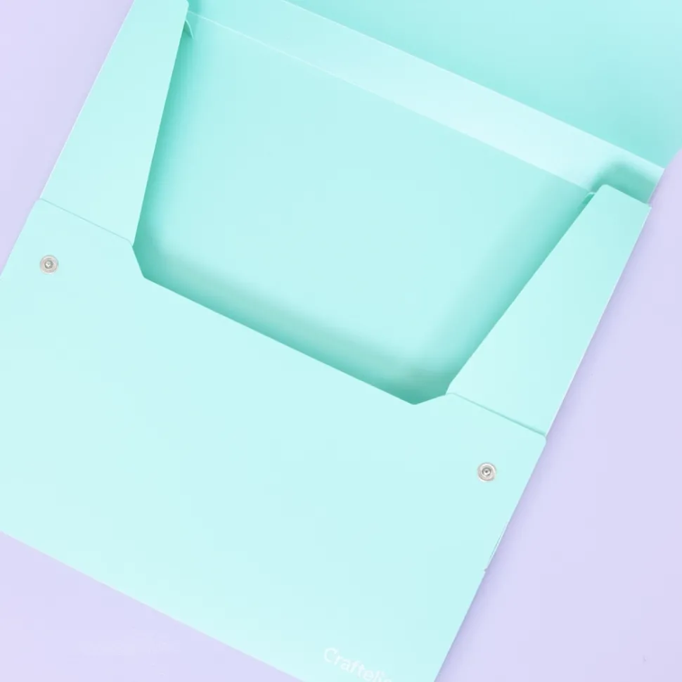 Carpeta con Profundidad para Papeles Turquesa Craftelier 30x30cm