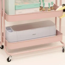 Carrito Amazon con 3 bandejas Rosa Craftelier 60cm