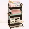 Carrito Con 3 Bandejas Negro Craftelier