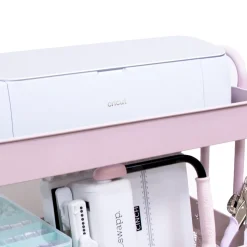 Carrito Con 3 Bandejas Rosa Craftelier 60cm