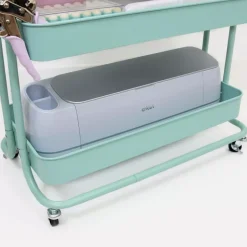 Carrito Con 3 Bandejas Turquesa Craftelier 60cm