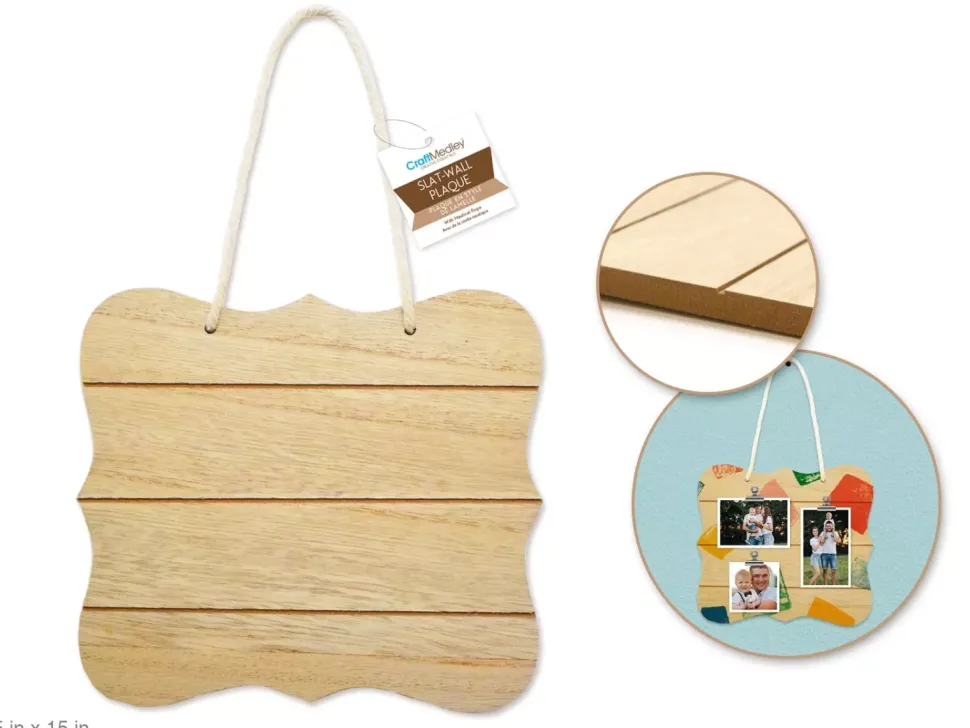 Cartel de Madera de Listones Multicraft 40cm