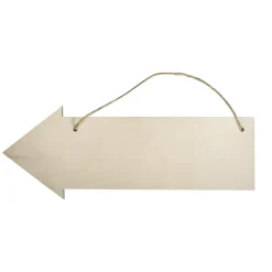 Cartel de madera Flecha