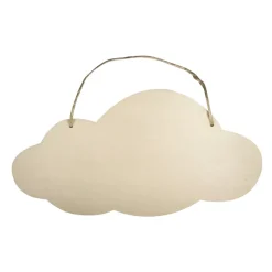 Cartel de madera Nube
