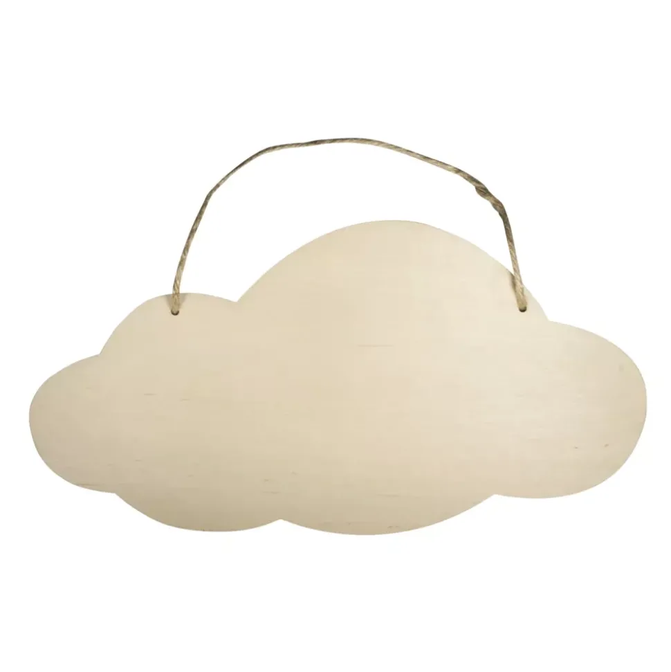 Cartel de madera Nube