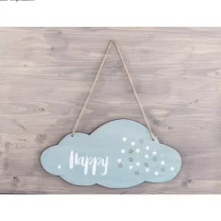 Cartel de madera Nube