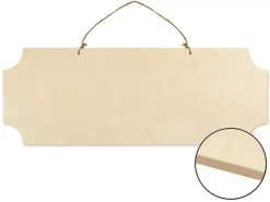 Cartel de Madera Para Colgar Rectangular MultiCraft