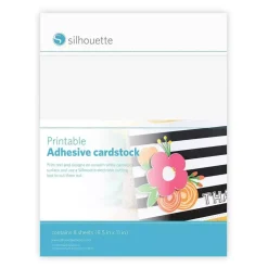 Cartulinas Adhesivas Imprimibles Blanco Silhouette