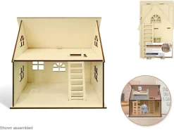 Casa de Muñecas de Madera Abierta MultiCraft