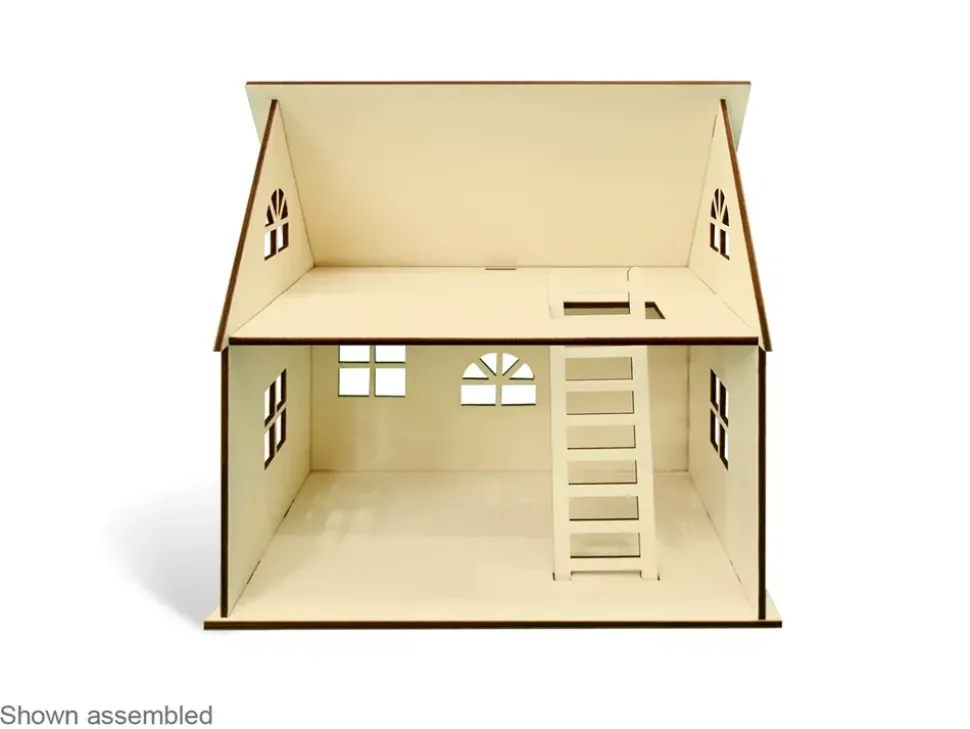 Casa de Muñecas de Madera Abierta MultiCraft