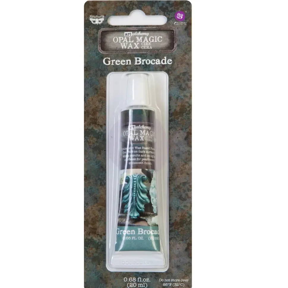 Cera Opal Magic Art Alchemy Finnabair Green Brocade