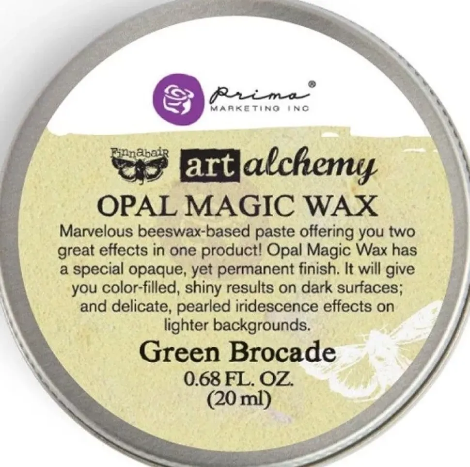 Cera Opal Magic Art Alchemy Finnabair Green Brocade