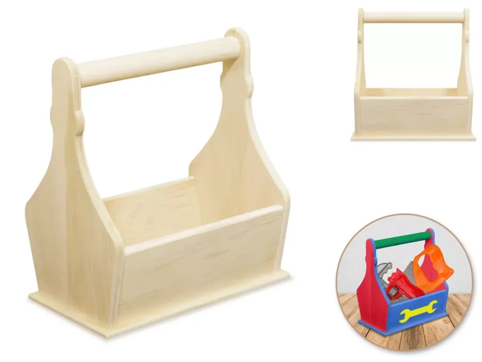 Cesta de Herramientas de Madera MultiCraft