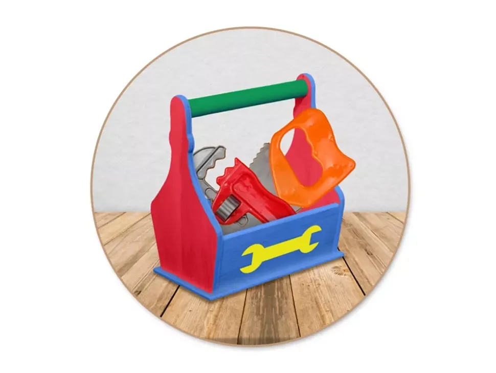 Cesta de Herramientas de Madera MultiCraft