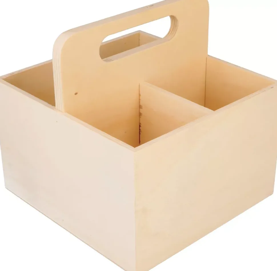 Cesta De Madera Con Asa Artemio