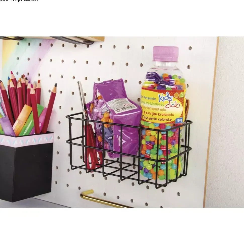 Cesta de metal para Pegboard Pin and Peg