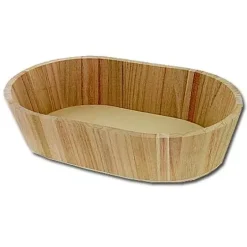 Cesta Ovalada de Madera Artemio 30x19cm