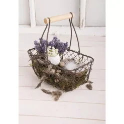 Cestas de Metal con Asa de Madera Rayher