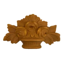 Cesto resina 3 flores