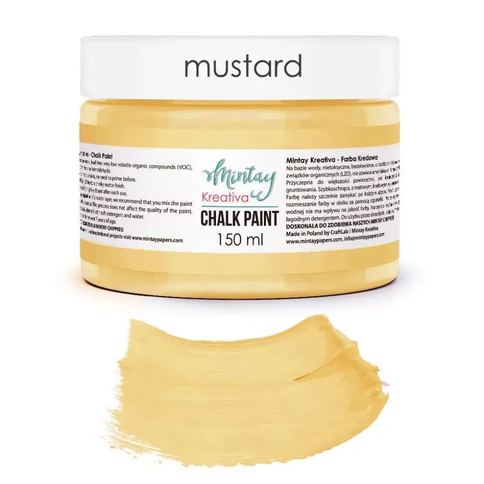 Chalk Paint Amarillo Mostaza Mintay 150ml