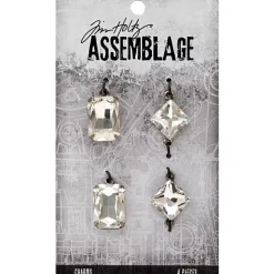 Charms Faceted Gems Assemblage Tim Holtz