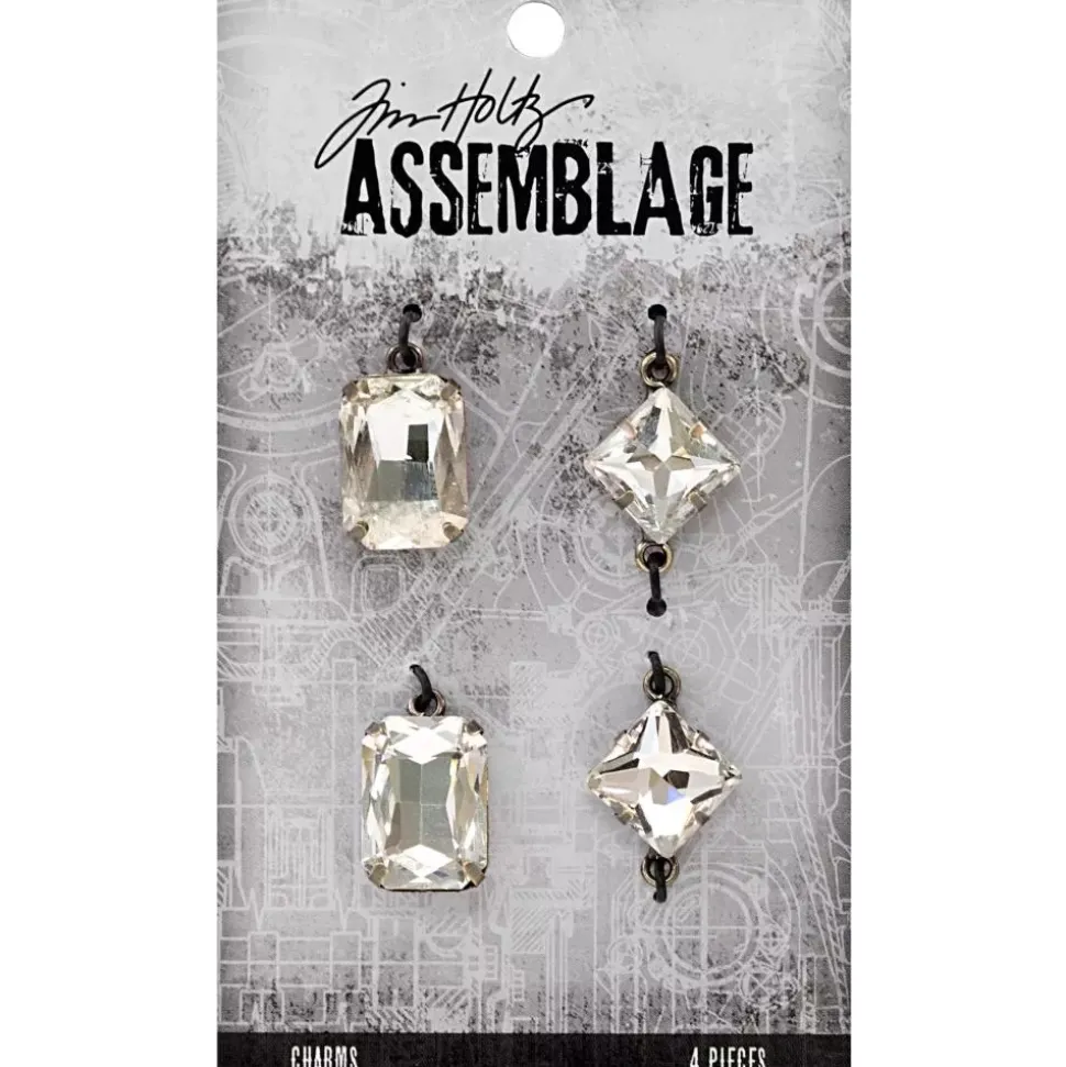 Charms Faceted Gems Assemblage Tim Holtz