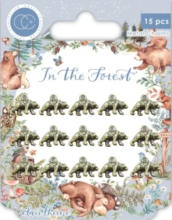 Charms Metálicos Bear In The Forest Craft Consortium