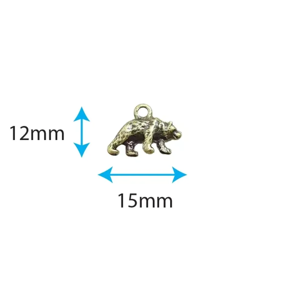 Charms Metálicos Bear In The Forest Craft Consortium