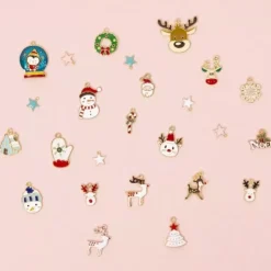 Charms Metálicos Bola de Nieve Craftelier