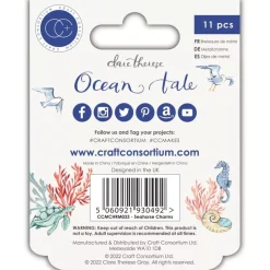 Charms Metálicos Seahorse Ocean Tale Craft Consortium