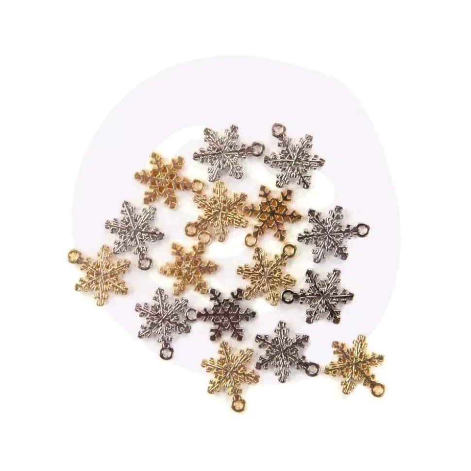 Charms metálicos Snowflakes Christmas In The Country Frank García