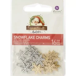 Charms metálicos Snowflakes Christmas In The Country Frank García