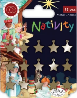 Charms metálicos Stars Nativity Craft Consortium