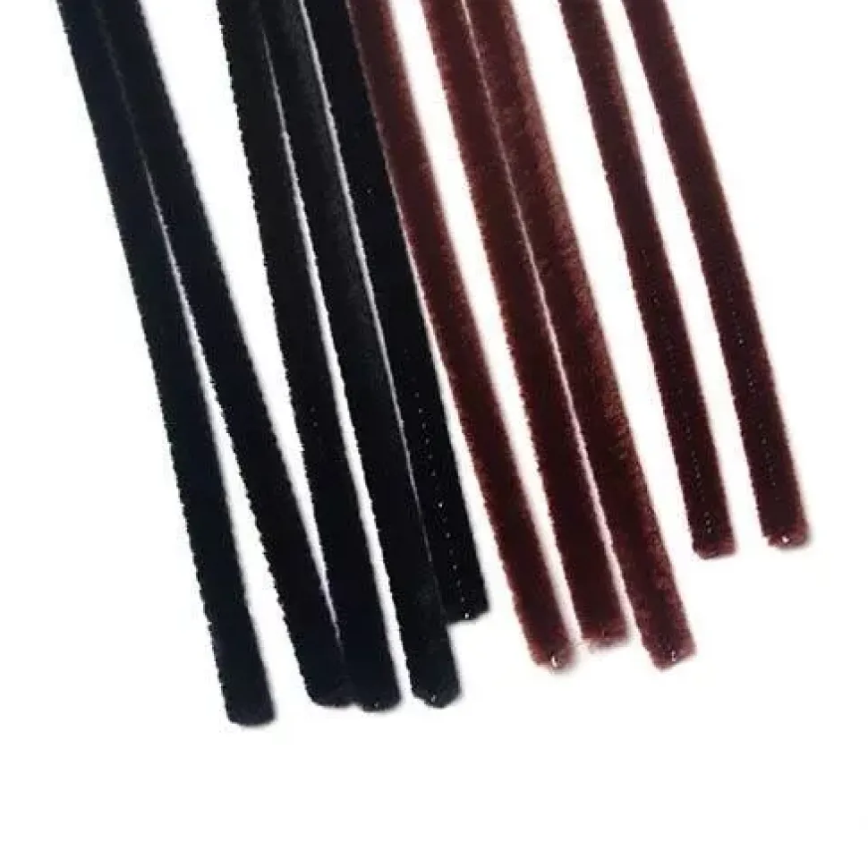 Chenillas Negras y Marrones