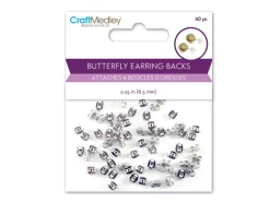 Cierre Mariosa Para Pendientes Plateado MultiCraft 6,5mm