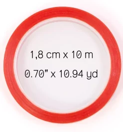 Cinta Adhesiva de Doble Cara Extrafuerte 18mm Craftelier