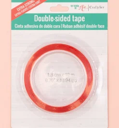 Cinta Adhesiva de Doble Cara Extrafuerte 18mm Craftelier
