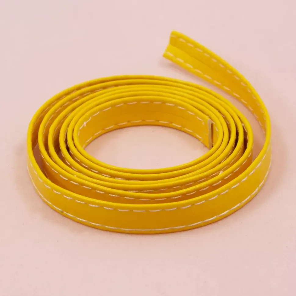 Cinta de Ecopiel Amarillo Craftelier 1cm