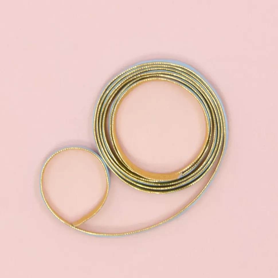 Cinta de Ecopiel Azul Craftelier 5mm