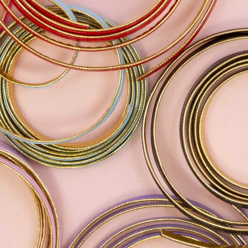 Cinta de Ecopiel Azul Craftelier 5mm