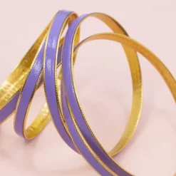 Cinta de Ecopiel Morado Craftelier 5mm